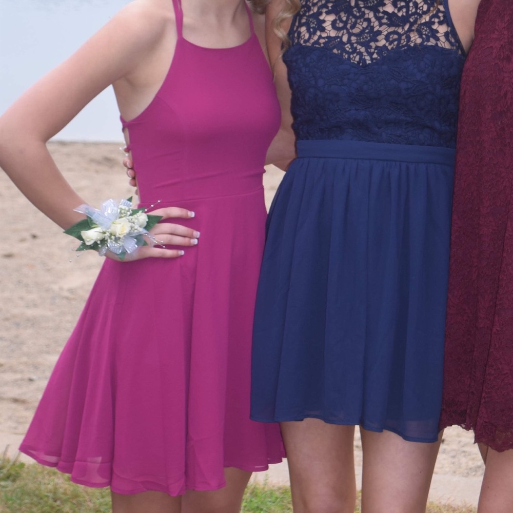 Magenta lulus Dress